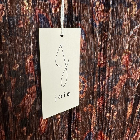 NWT Joie Long Sleeve Mock Neck Blouse - Picture 4 of 5